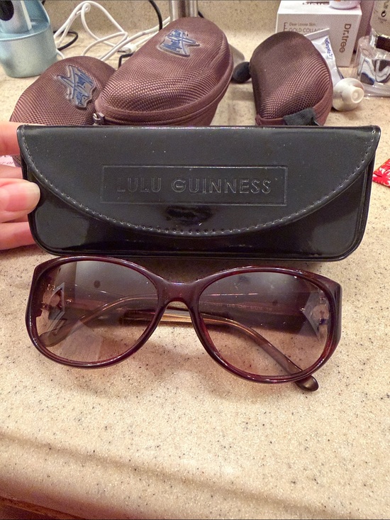 Lulu Guinness Accessories - Lulu Guinness Brown Gradient Oversized Rounded Sunglasses
